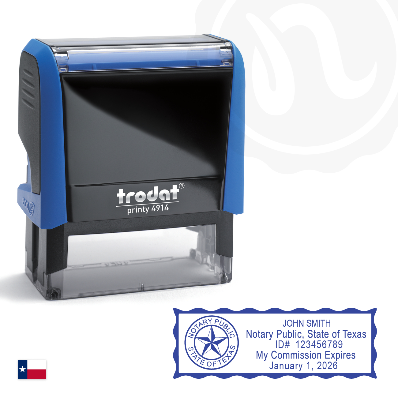 Texas Notary Stamp (Large)